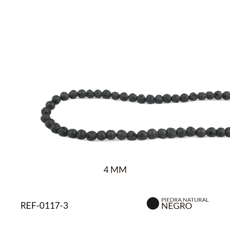 PIEDRA NATURAL VOLCANICA 4MM / SARTA X 86 UND Aprox / REF-0117-3