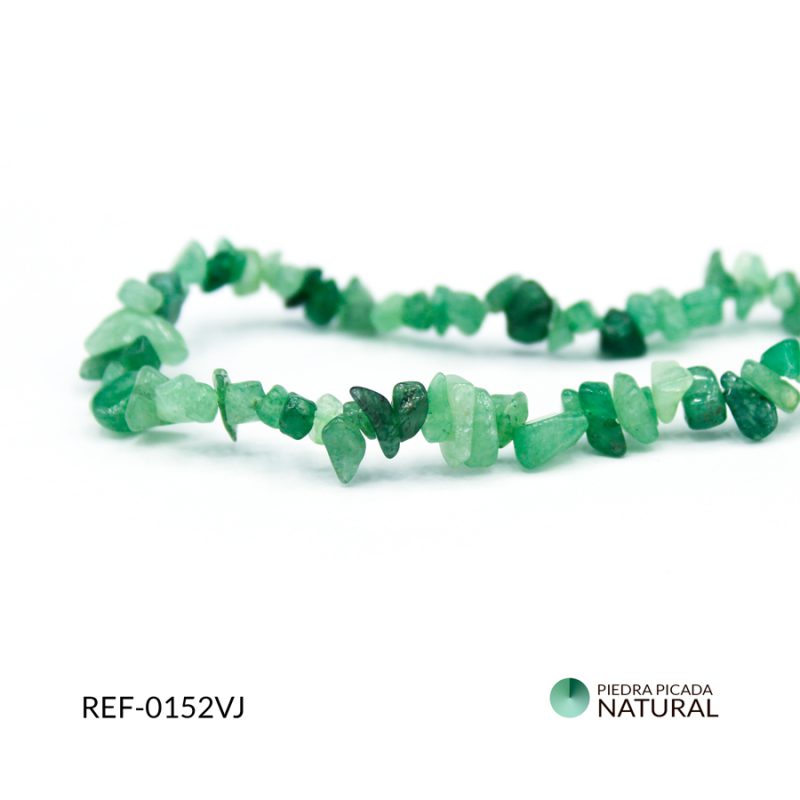 Piedra picada cuarzo verde jade / x sarta / Ref-0152VJ