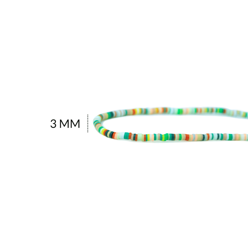 FIMO DISCO 3MM / mixto / x sarta de 38 cm aprox / REF-0175-18 / REF-0175-18