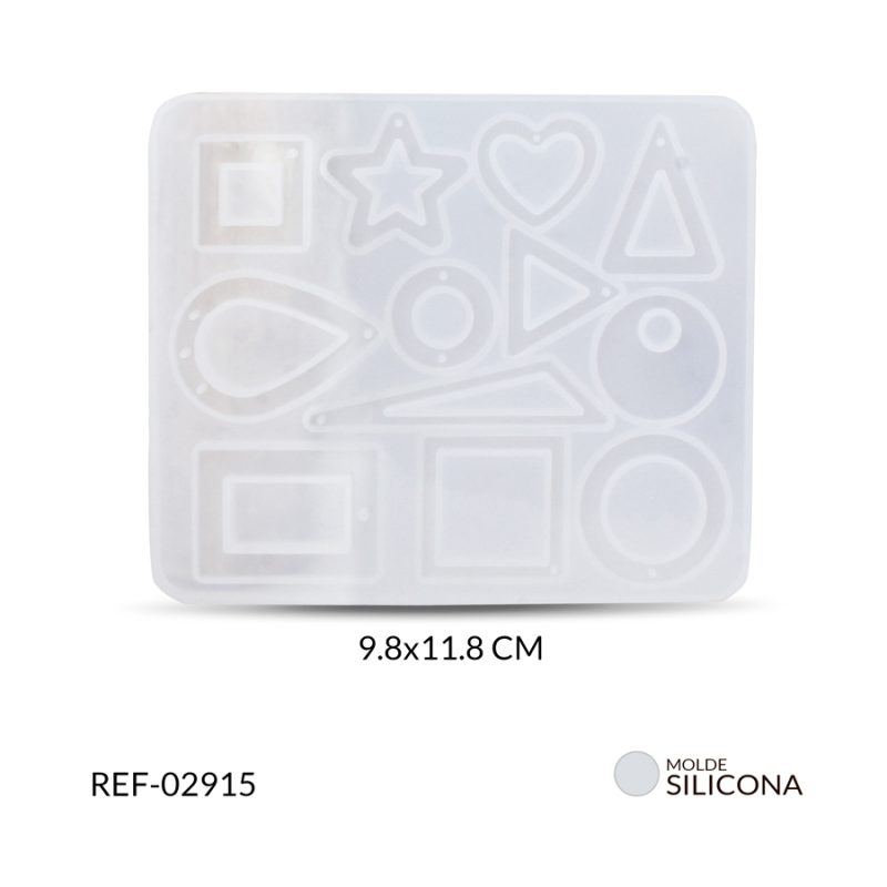 Molde silicona figuras varias para resinar 9.8 x 11.8 cm / x molde / Ref-02915