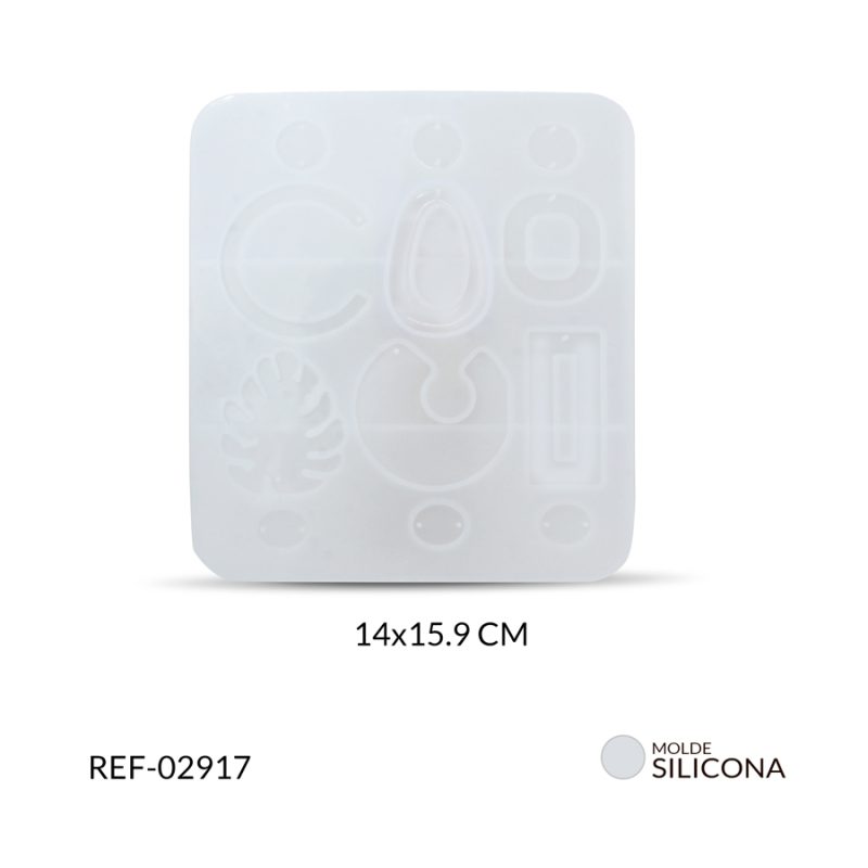 Molde silicona figuras para resinar 14 x 15.9 / x molde / Ref-02917
