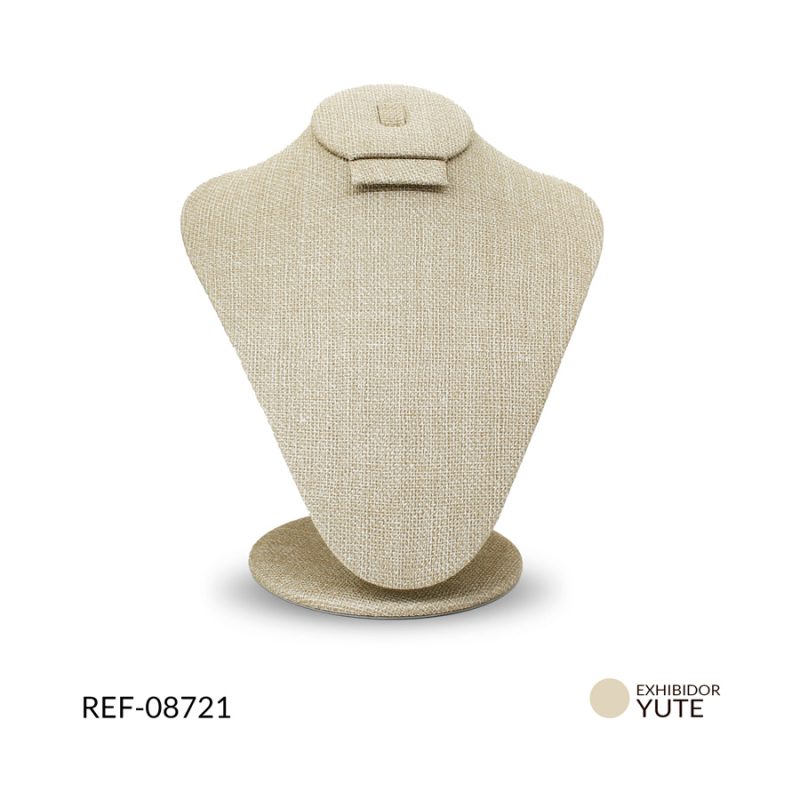 Exhibidor cuello en yute grande / x unidad / Ref-08721 / Ref-08721