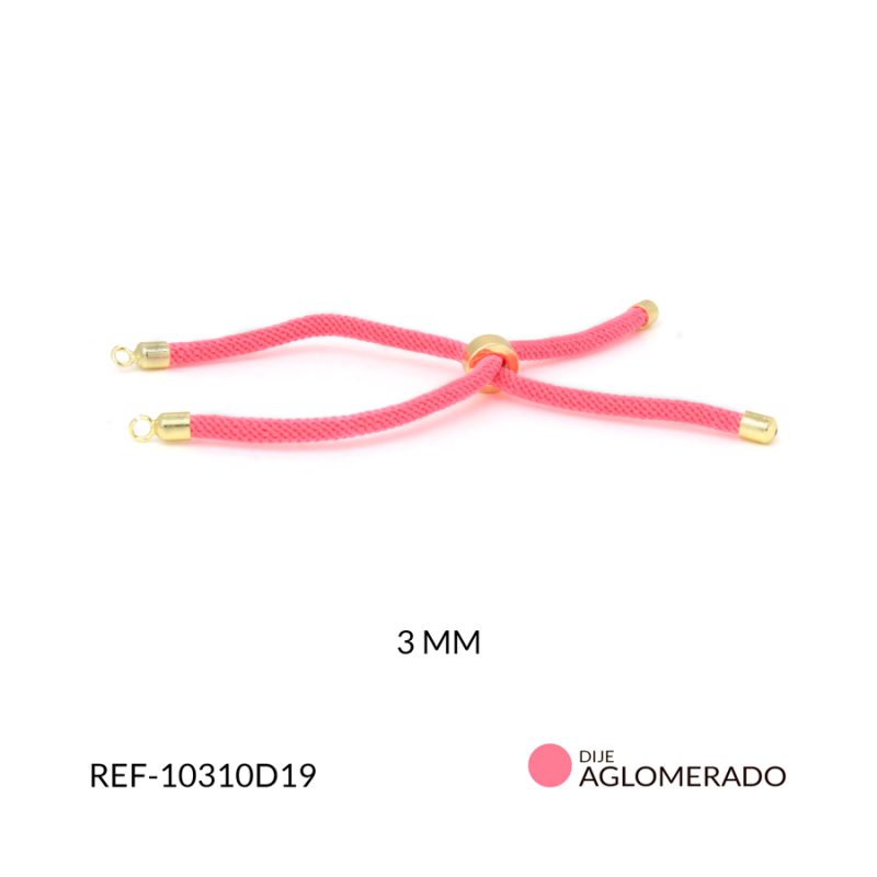 Extension covergold para pulsera 3mm color Fucsia N / x unidad / Ref-10310D19 / Ref-10310D19