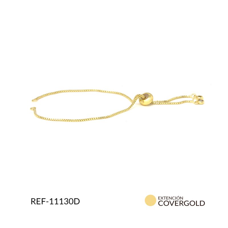 Extensión rodinado para pulsera color dorado / x unidad / Ref-11130D / Ref-11130D