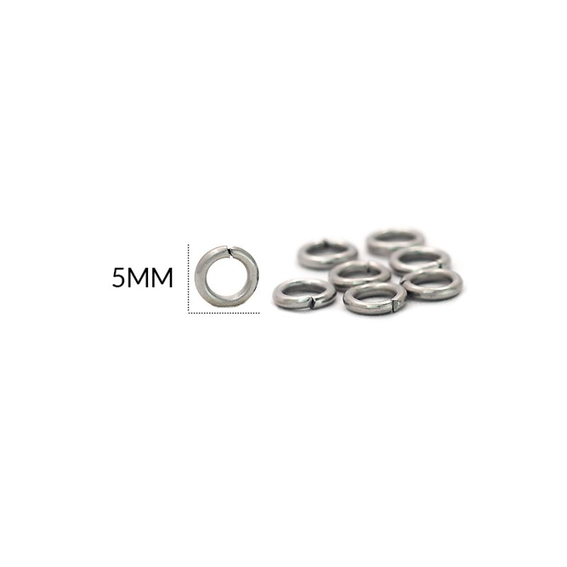 Argolla acero 5mm grueda / paquete X 12 und / Ref-1412N / Ref-1412N