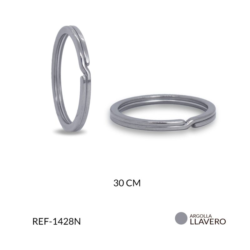 Argolla llavero acero 3.0 cm / x unidad / Ref-1428N