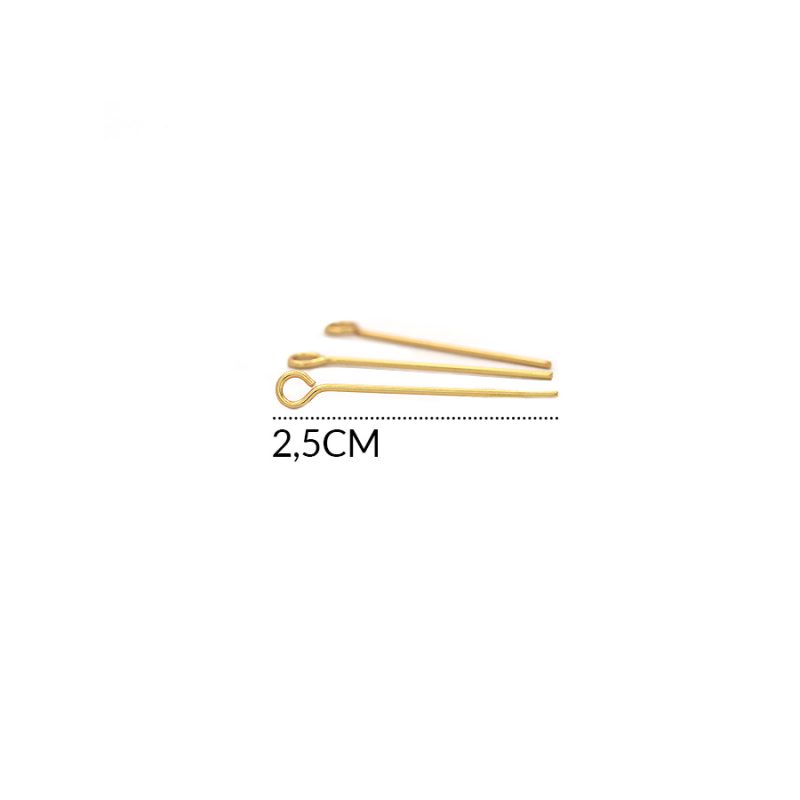 Alfiler acero argolla 2.5cm / paquete x 6 unidades / Ref-1441D / Ref-1441D