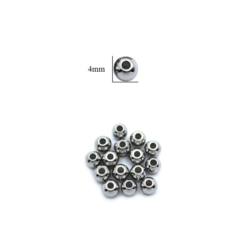 Balin en acero macizo 4mm boca pequeña / paquete X 12 unidades / Ref-1602N / REF-1602N