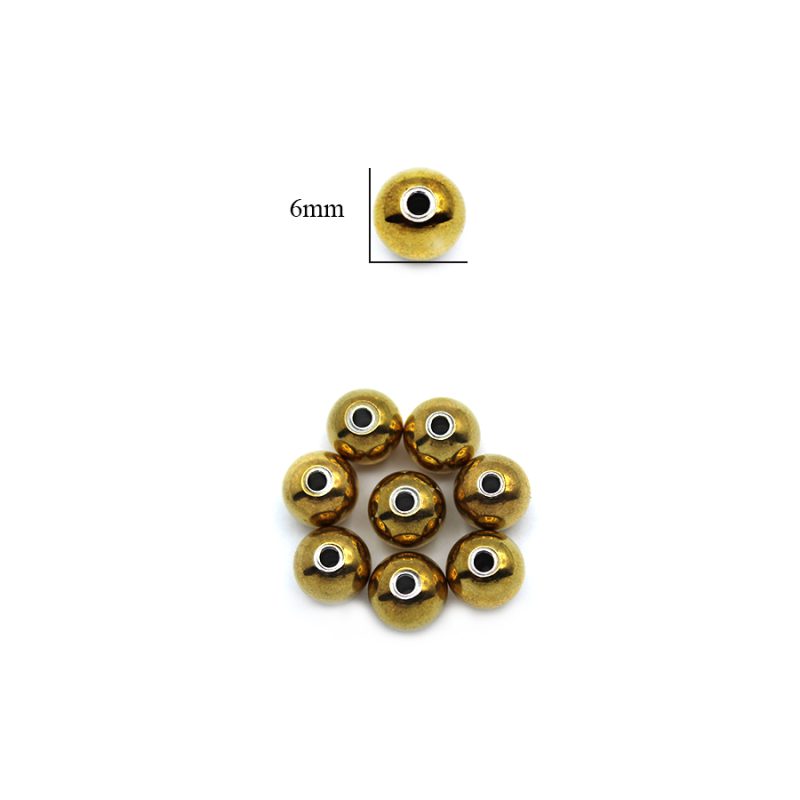 Balin acero macizo boca pequeña 6mm / paquete x 6 unidades / Ref-1604D / Ref-1604D