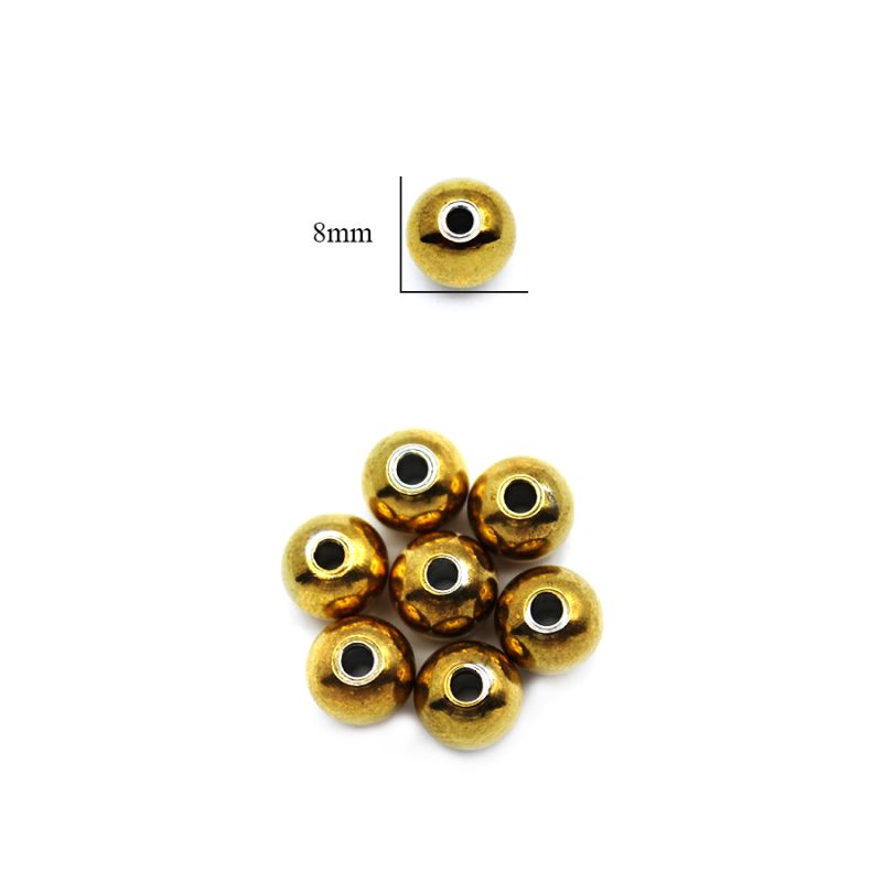 Balin acero macizo boca pequeña 8mm / paquete x 6 unidades / Ref-1605D / Ref-1605D