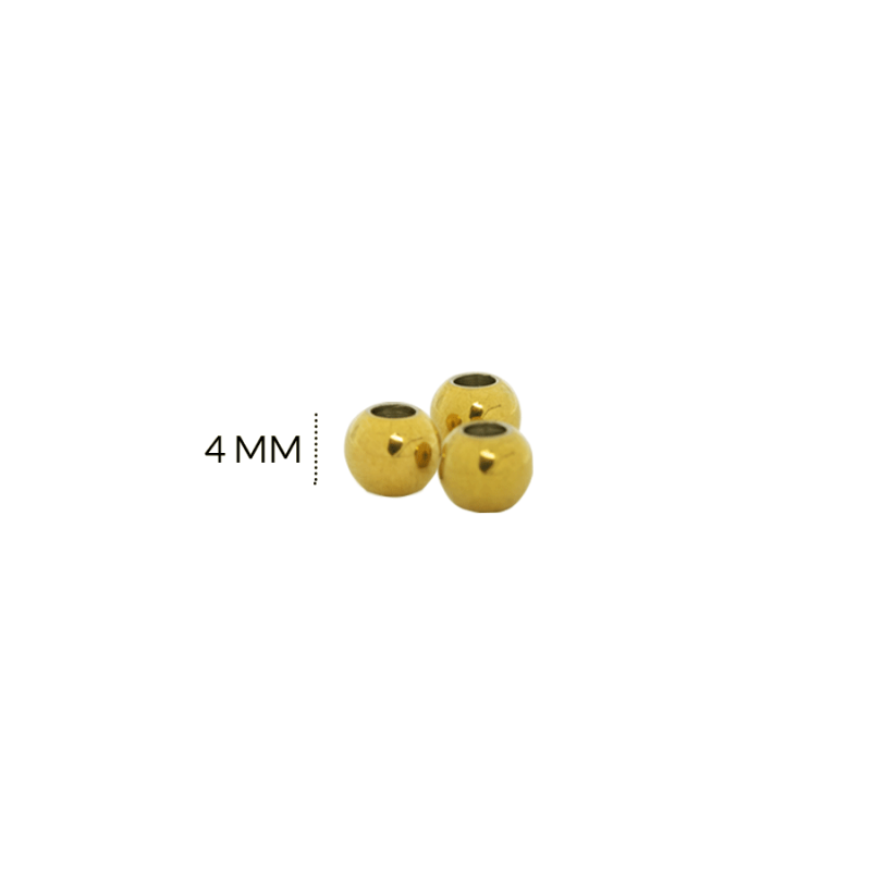 Balin en acero macizo boca extra ancha 4 mm / Paquete x 12 und / Ref-1622-1D / Ref-1622-1D