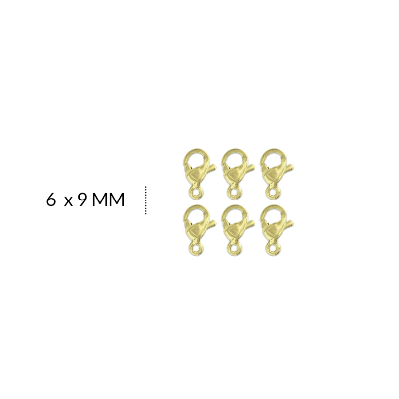 Broche Acero Picoloro 6 x 9 mm / Paquete x 3 unidad / Ref-1649D / Ref-1649D