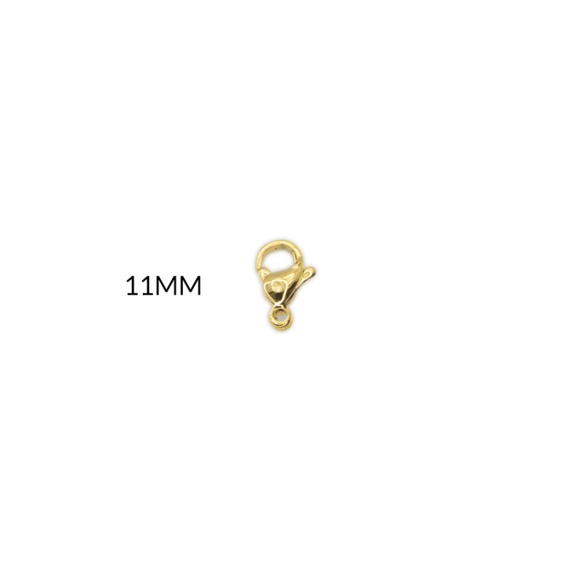 Broche en acero picoloro 11mm / paquete x 3 unidades / Ref-1651D