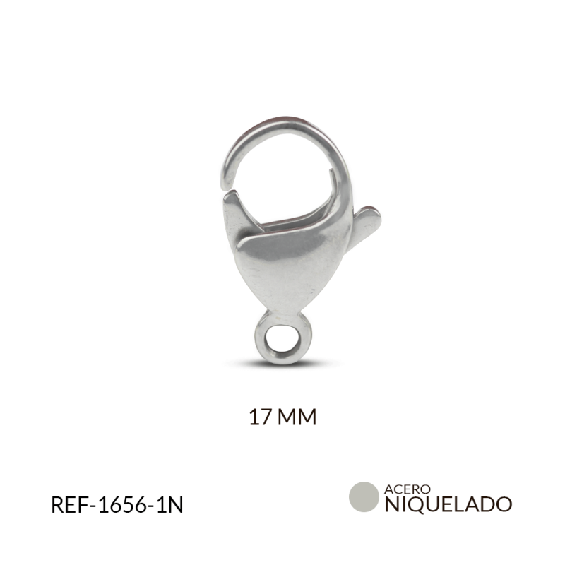 BROCHE ACERO PICOLORO 17MM /  x und / REF-1656-1N