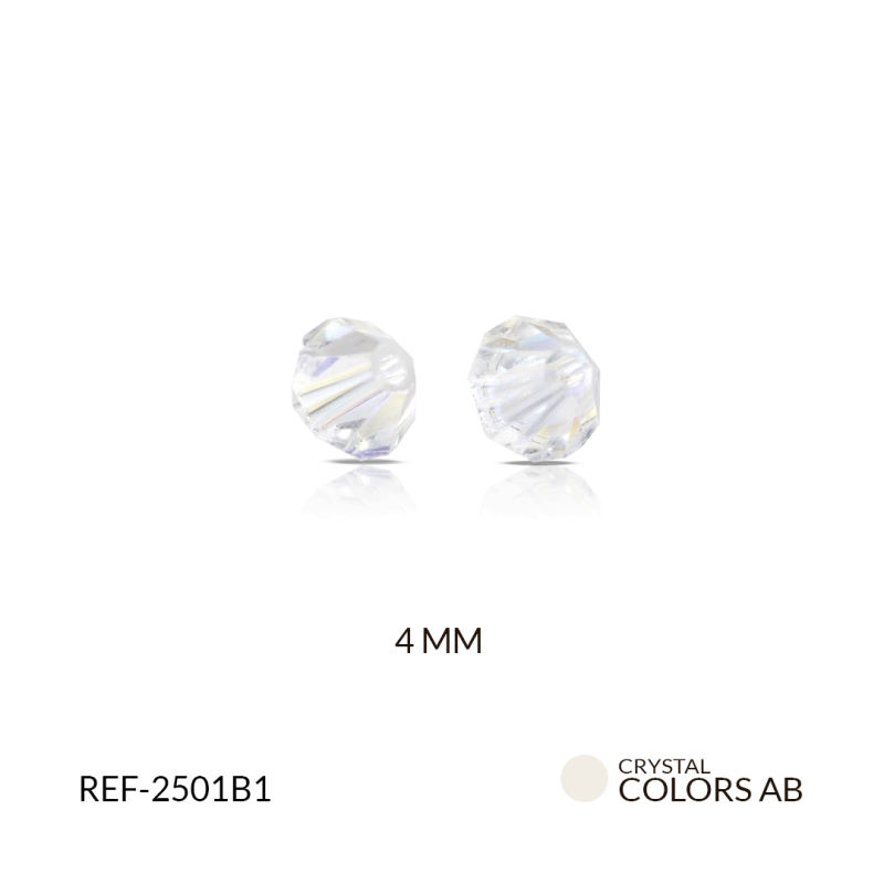 SW ROMBO 4MM COLORS CRYSTAL / paquete x 12 und / REF-2501B1