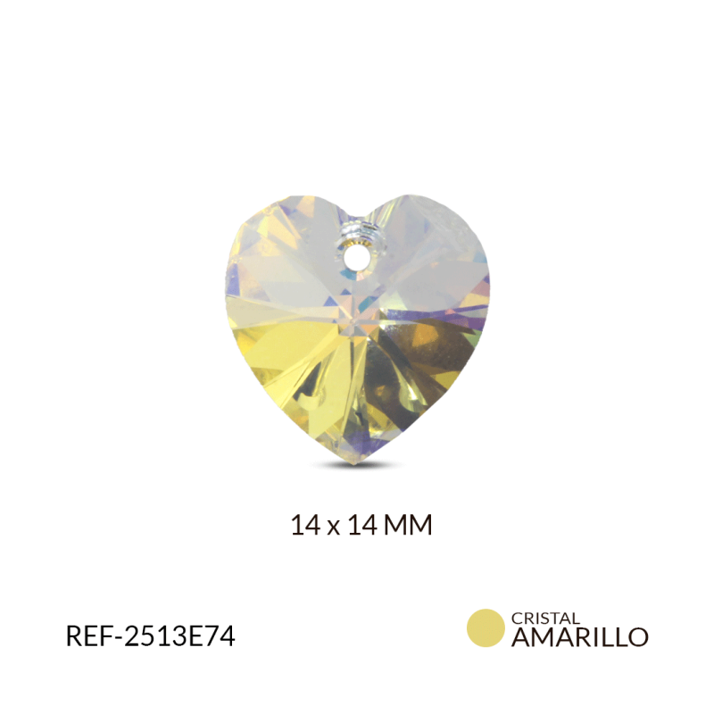 Dije SW corazón cristal Aurore 10 X 10MM / x unidad / Ref-2513E74 / REF-2513E74