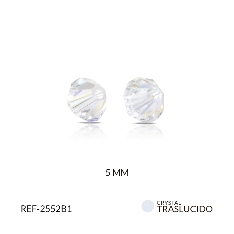 PRECIOSA ROMBON 5MM COLORS CRYSTAL / paquete x 12 und / REF-2552B1