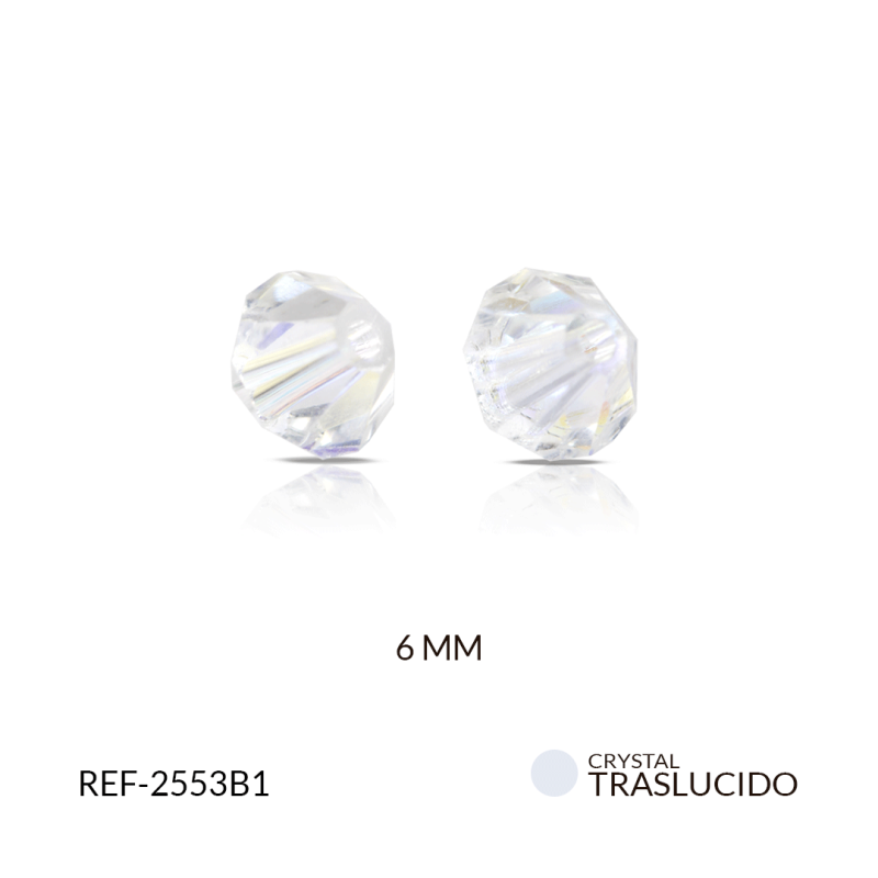 PRECIOSA ROMBON 6MM COLORS CRYSTAL / paquete x 12 und / REF-2553B1
