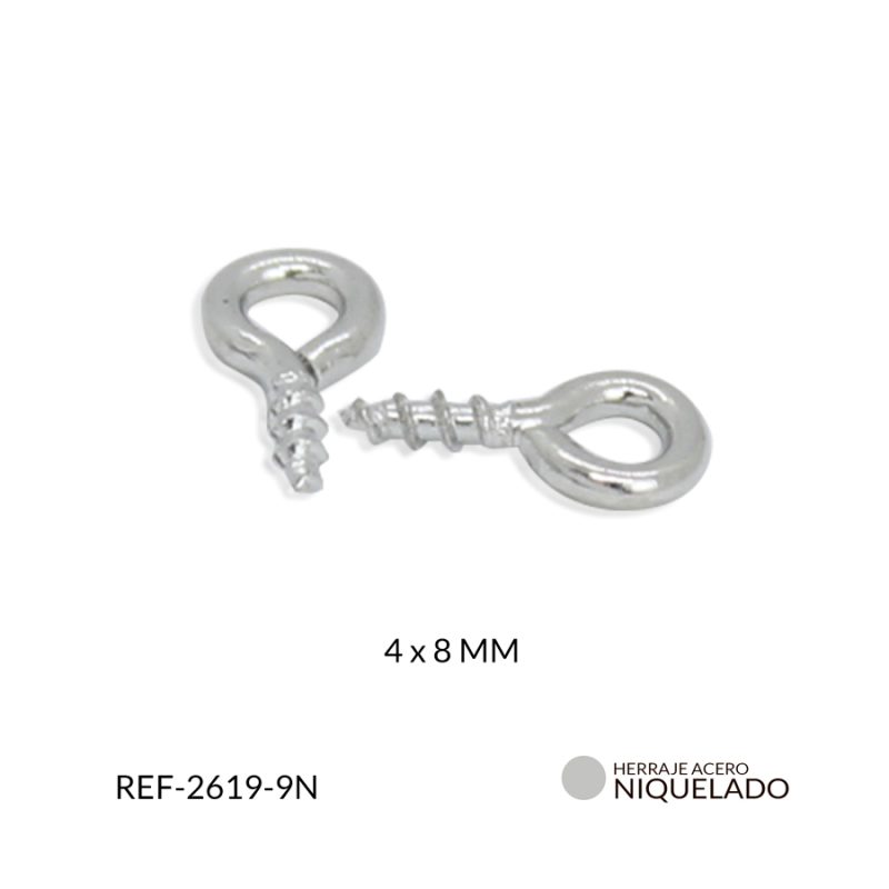 Cancamo  pequeño 4 x 8 mm / paquete x 12 und / Ref-2619-9N