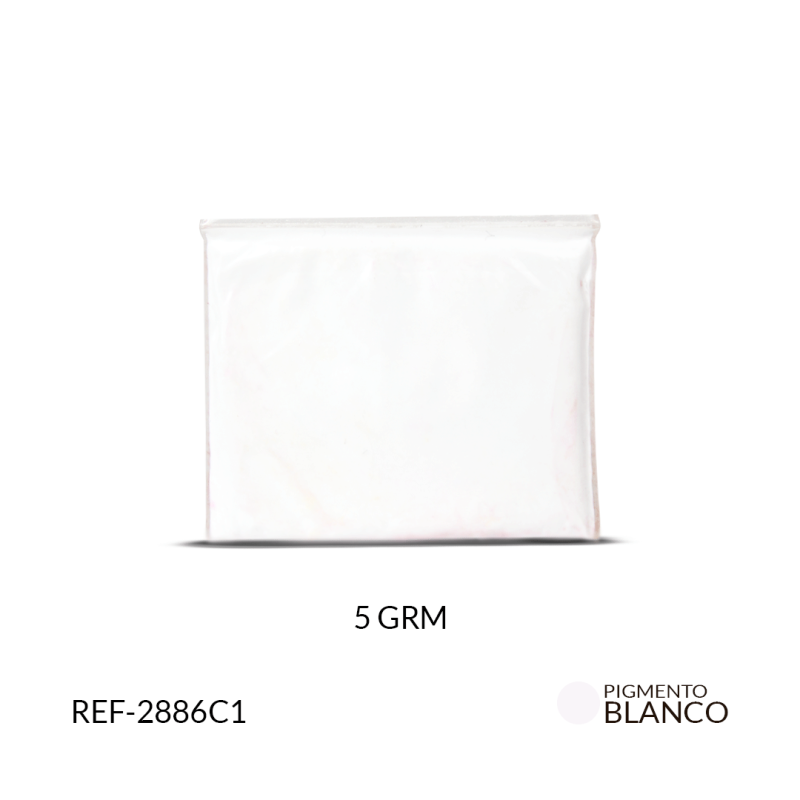 Pigmento natural blanco / x 5 gramos aproximados / REF-2886C1
