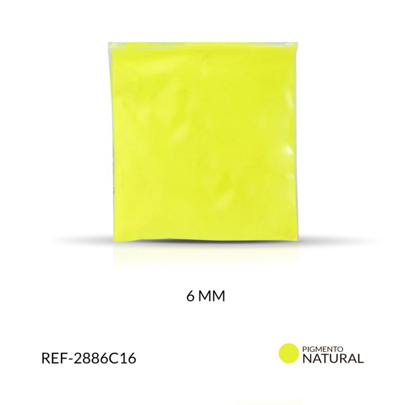 Pigmento natural amarillo fluorescente 5 gramos / x unidad / Ref-2886C16