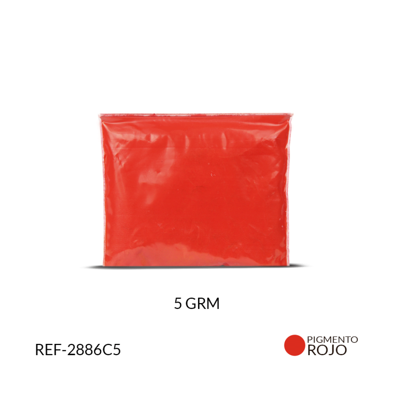 Pigmento natural color rojo bandera /  x 5 gramos aproximados / REF-2886C5