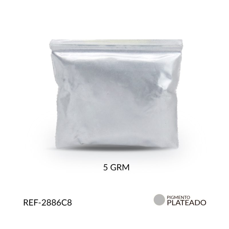 Pigmentos natural plateado / x und 5 gramos aprox / Ref-2886C8