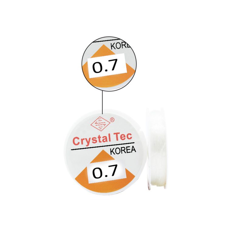 Nylon elastico calibre 0.7 / rollo x 20 mt aprox / REF-3501