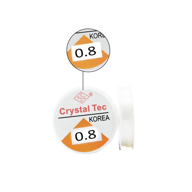 Nylon Elastico calibre 0.8 / Rollo x 20 metros aproximados / Ref-3502 / Ref-3502