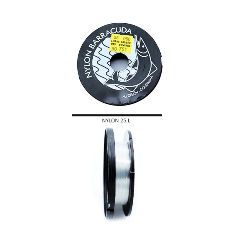 NYLON BARRACUDA 25 libras / rollo de 90 mt aprox / ref-3536