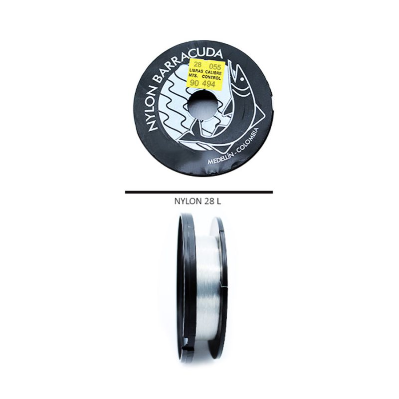NYLON BARRACUDA 28 libras / rollo de 90 mt aprox / REF-3537