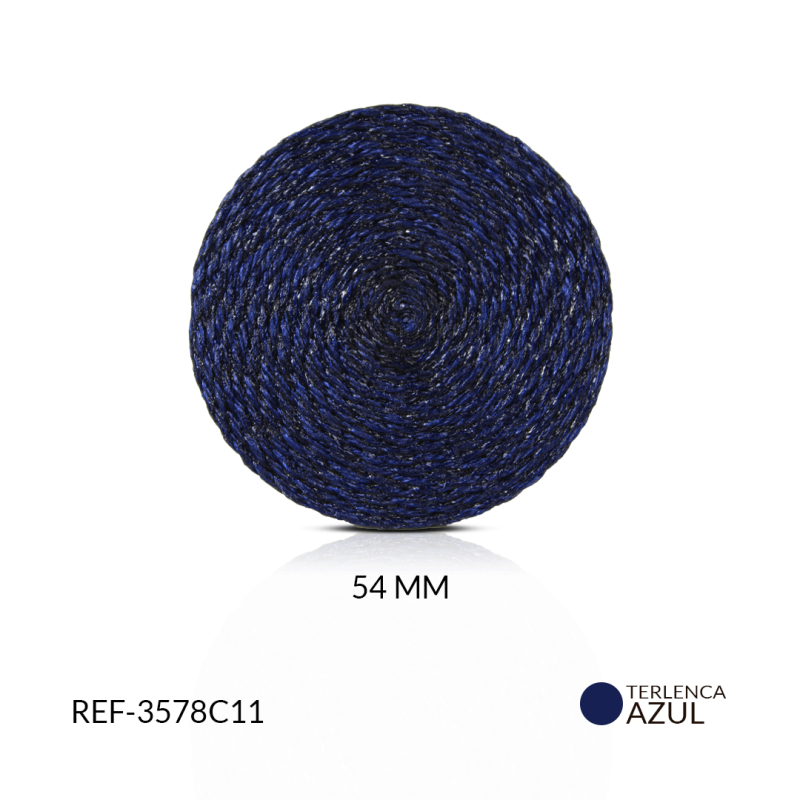 Base para arete en terlenca azul turqui 54 mm  / x par / REF-3578C11