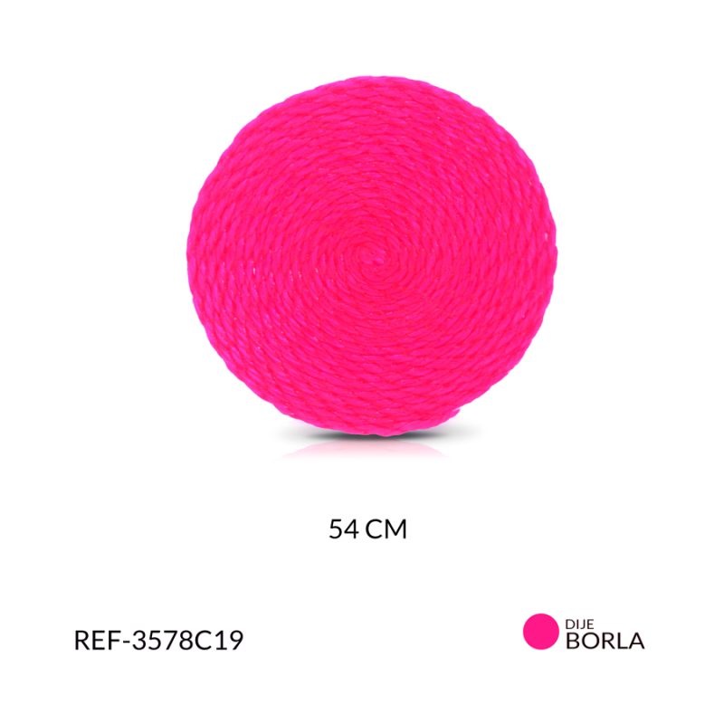 Base para arete terlenca fucsia fluorescente 54 cm / x par / Ref-3578C19