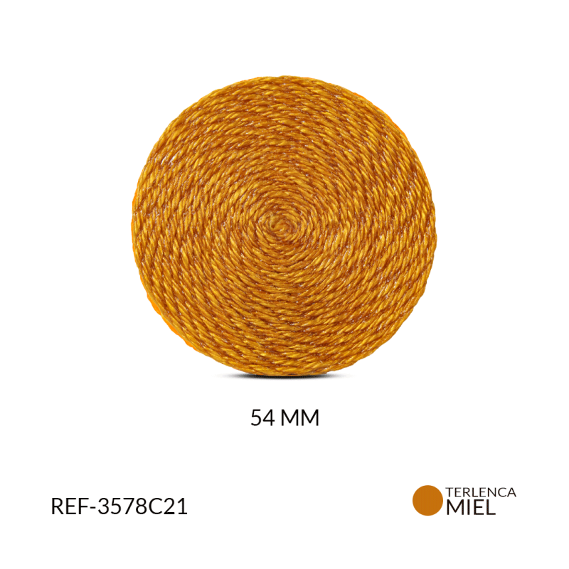 Base para arete en Terlenca 54mm color miel/ x par / Ref-3578C21 / REF-3578C21