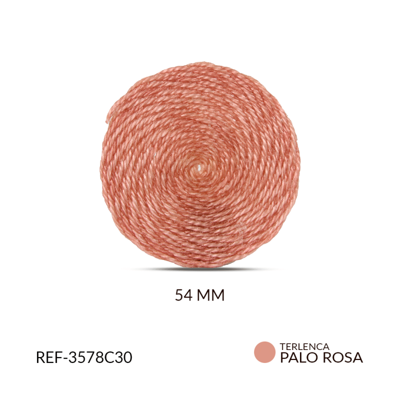 Base para arete en terlenca 54 mm color palo de rosa / x par / Ref-3578C30 / Ref-3578C30