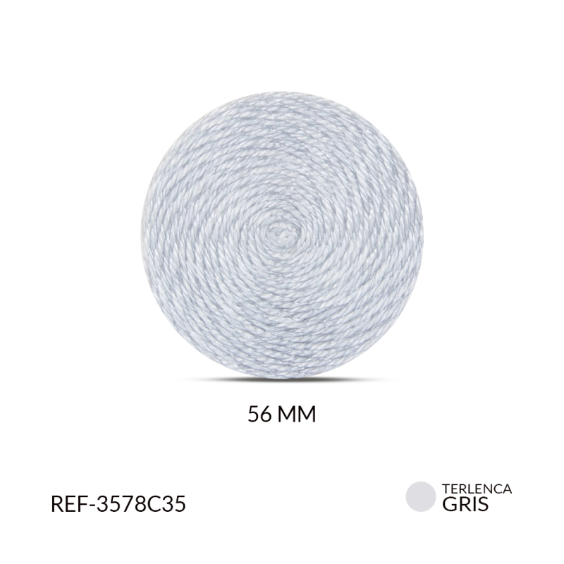 Base para arete terlenca gris 56mm / x par / Ref-3578C35 / Ref-3578C35