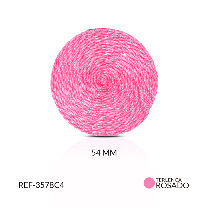 Base para arete en terlenca 54mm rosado / x par / Ref-3578C4 / REF-3578C4