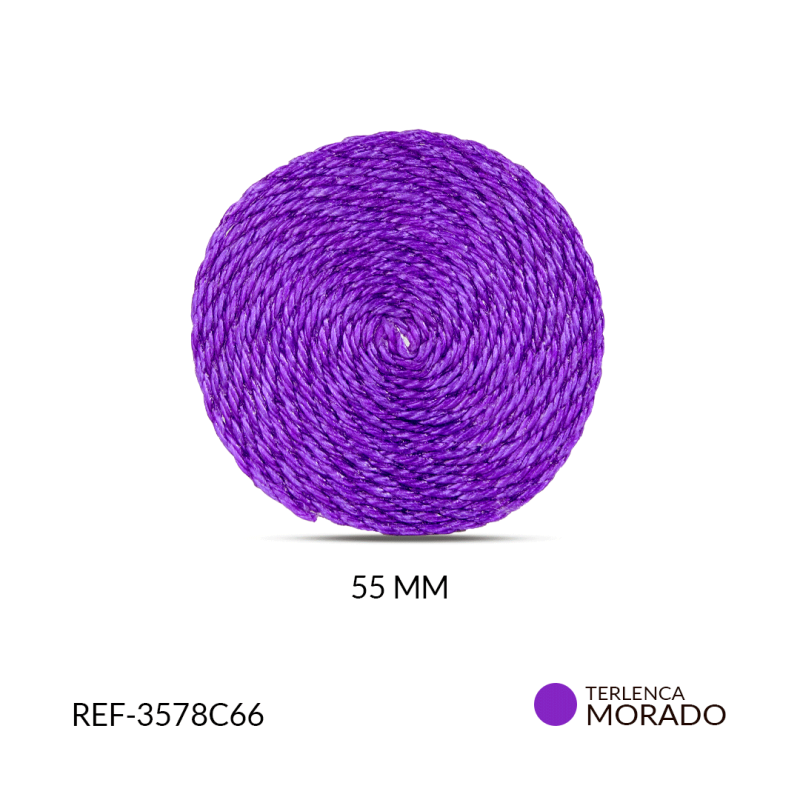 Base para arete terlenca morado 54mm / x par / Ref-3578C66 / Ref-3578C66