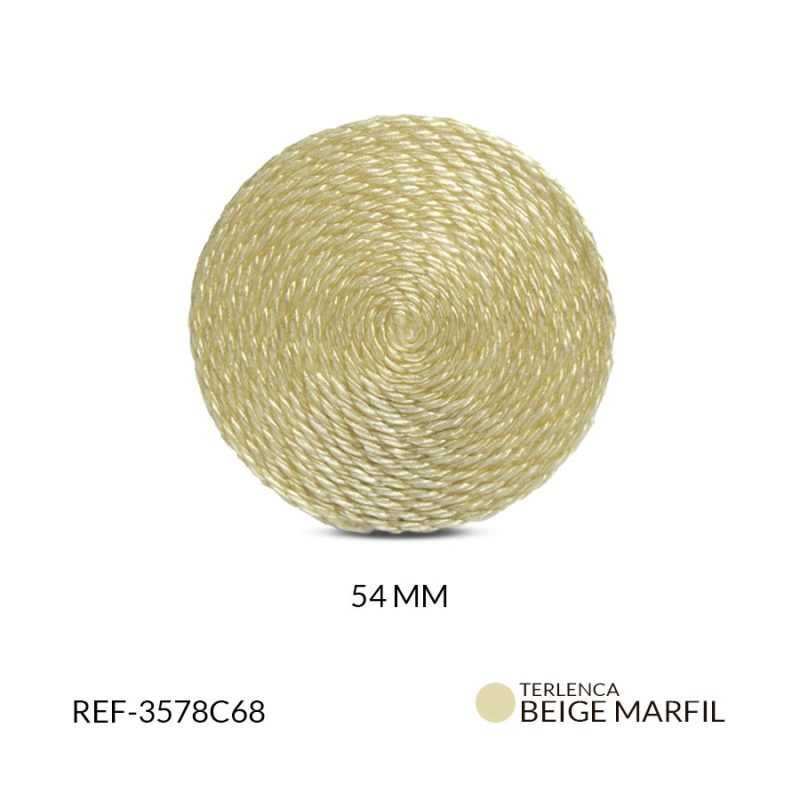Base para arete en terlenca beige marfil / x PAR / Ref-3578C68