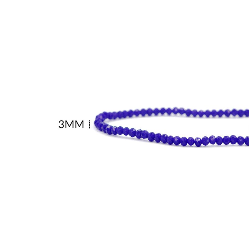 Rondela 3mm azul rey mate / x sarta / Ref-3R339 / REF-3R339
