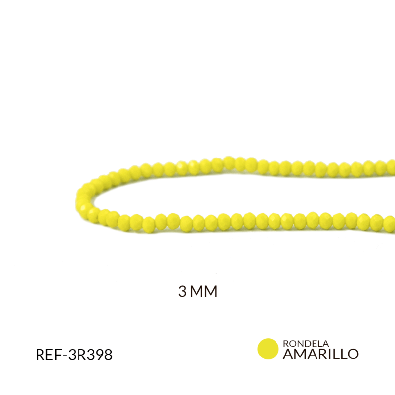 RONDELA MATE AMARILLO 3mm / REF-3R398