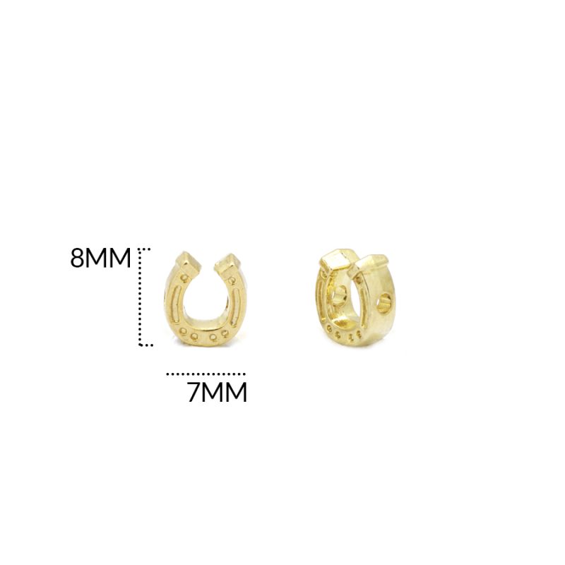 SEPARADOR EN ZAMAK HERRADURA 8 X 7 MM / paquete x 6 und / Ref-ZS0029D