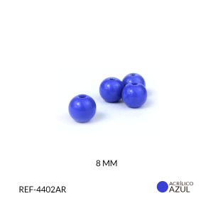 ABACO ACRILICO BOLA AZUL R 8MM / paquete x 20 gramos / REF-4402AR 