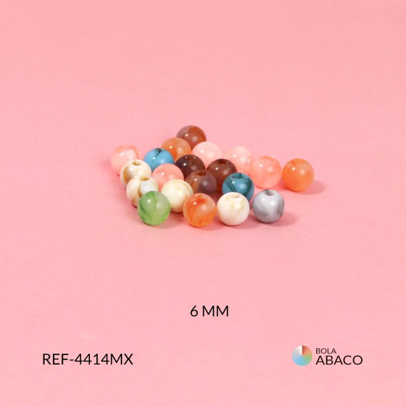 Bola Abaco nube mixto 6mm / paquete x 20 gramos / Ref-4414MX / Ref-4414MX