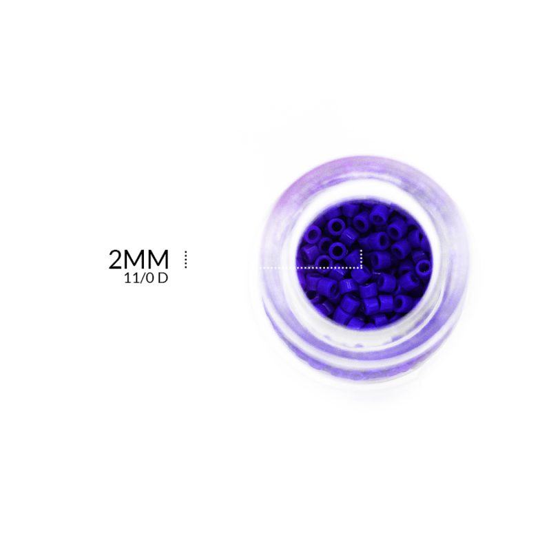 Chaquira miyuki azul 2MM / x 5 gramos aproximado / REF-4977AR / REF-4977AR