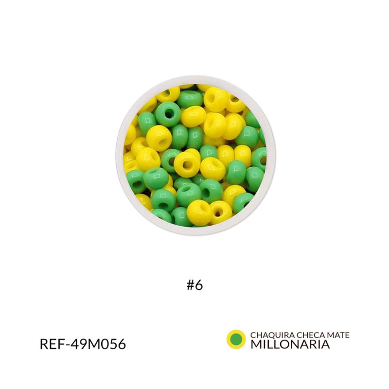 Chaquira checa millonaria mate #6 / Paquete x 25 gramos / Ref-49M056P