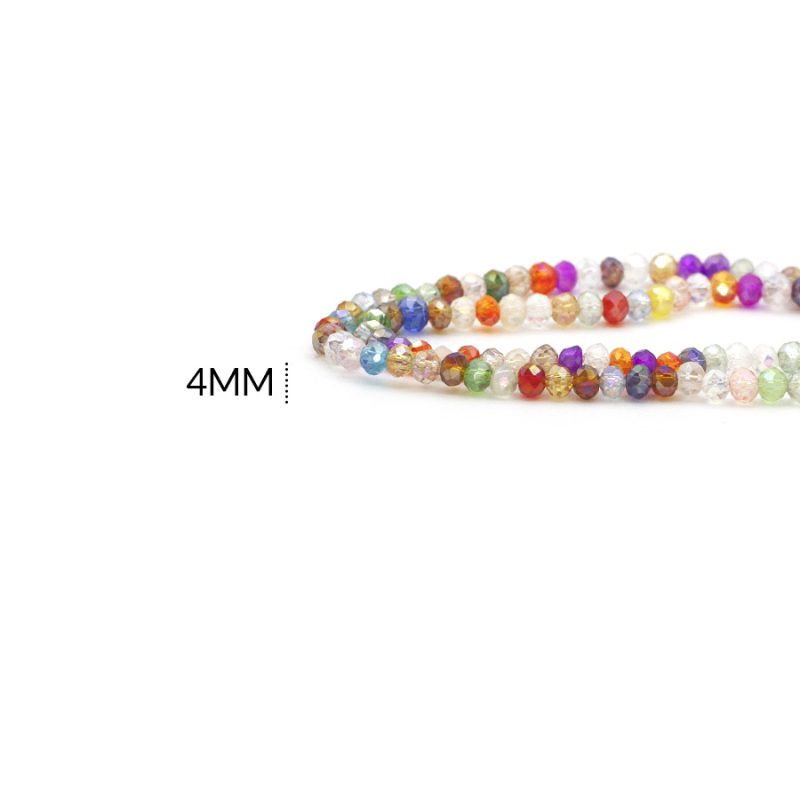 Rondela 4mm color boreal mixto / x sarta / Ref-4R013 / Ref-4R013