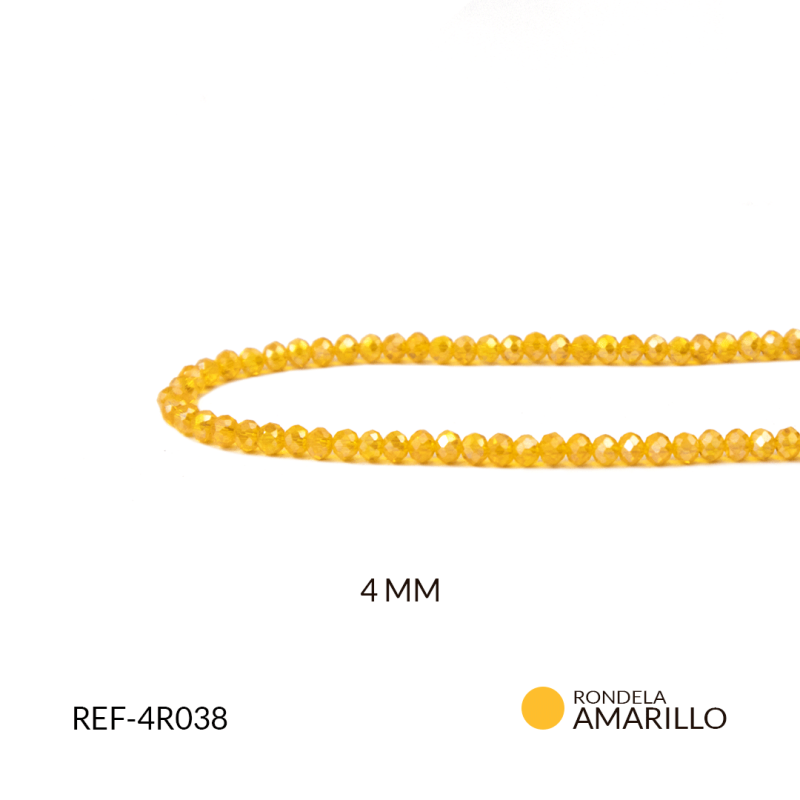 RONDELA BOREAL AMARILLO QUEMADO 4mm / REF-4R038