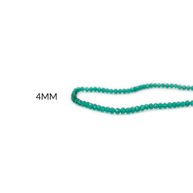 Rondela 4 mm color traslucido verde jade / x sarta / REF-4R206