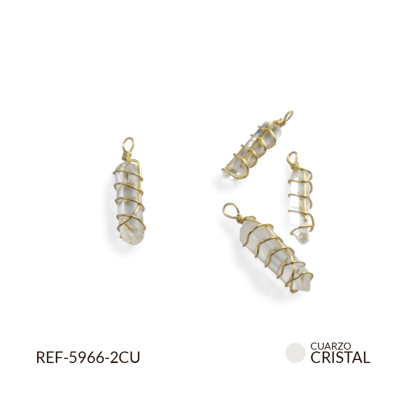 DIJE PIEDRA CUARZO ENCASQUETADA / x und / REF-5966-2CU
